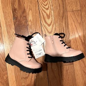Zara light pink booties